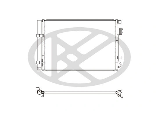 Condenser, air conditioning CD810675