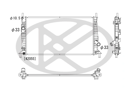 Radiator, engine cooling PL061816