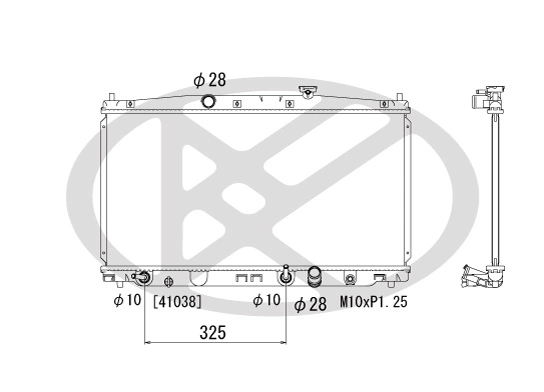 Radiator, engine cooling PL082271