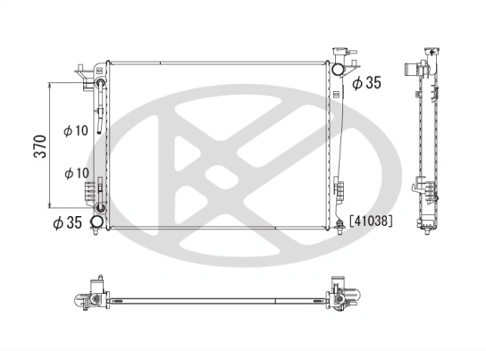 Radiator, engine cooling PL812502