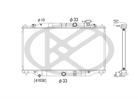 Radiator, engine cooling PL062864