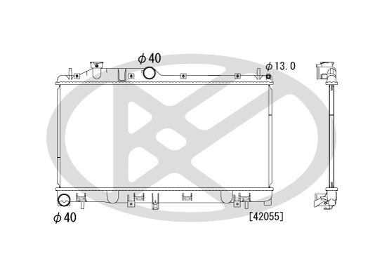 Radiator, engine cooling PL091663