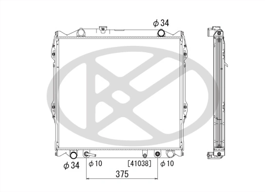 Radiator, engine cooling PL010666