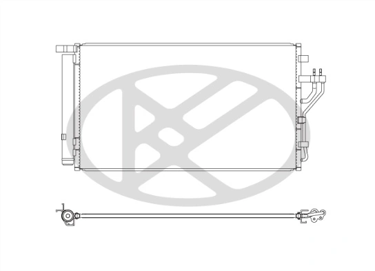 Condenser, air conditioning CD810653