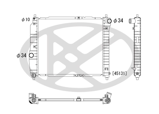 Radiator, engine cooling PL312156R