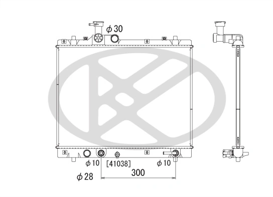 Radiator, engine cooling PL102790