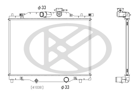 Radiator, engine cooling PL063179