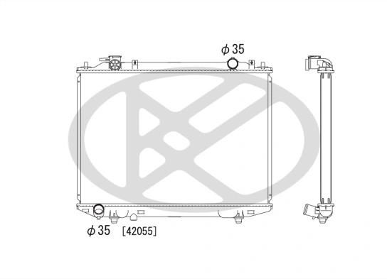 Radiator, engine cooling PL062934