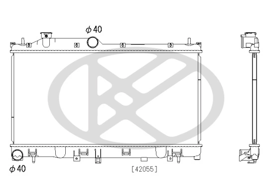 Radiator, engine cooling PL093220
