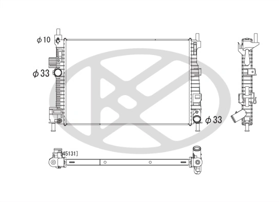Radiator, engine cooling PL322847