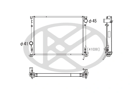 Radiator, engine cooling PL332492