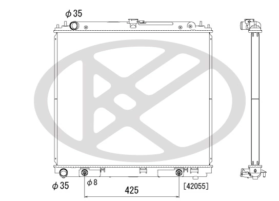 Radiator, engine cooling PL021964