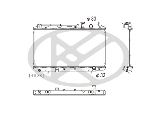 Radiator, engine cooling PL082691