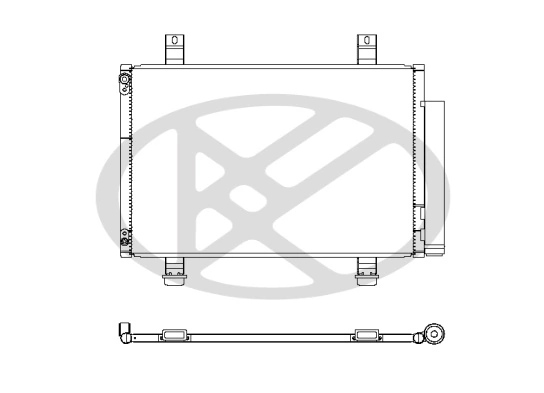 Condenser, air conditioning CD100399M