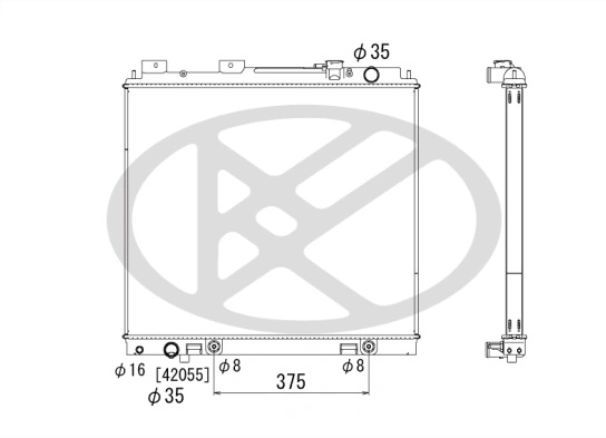 Radiator, engine cooling PL022793