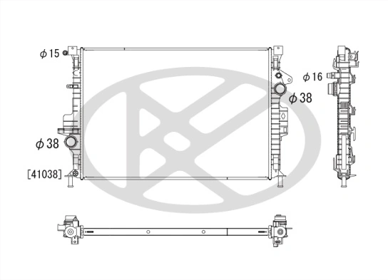 Radiator, engine cooling PL322813