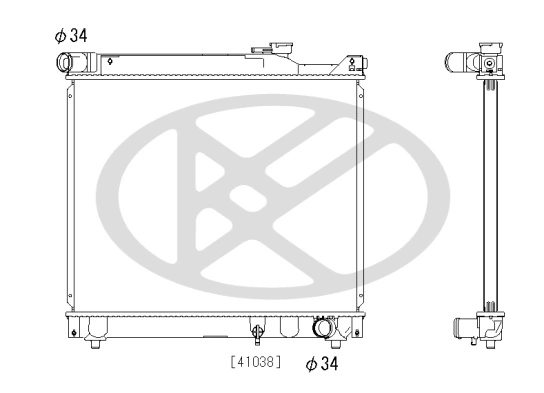 Radiator, engine cooling PL103113