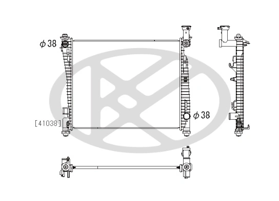 Radiator, engine cooling PL332560