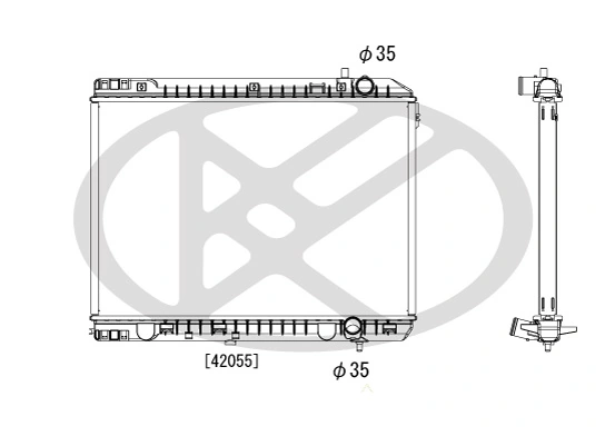 Radiator, engine cooling PL822549R