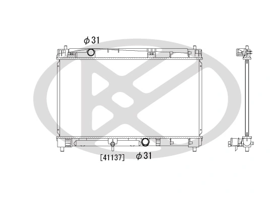 Radiator, engine cooling PL012212