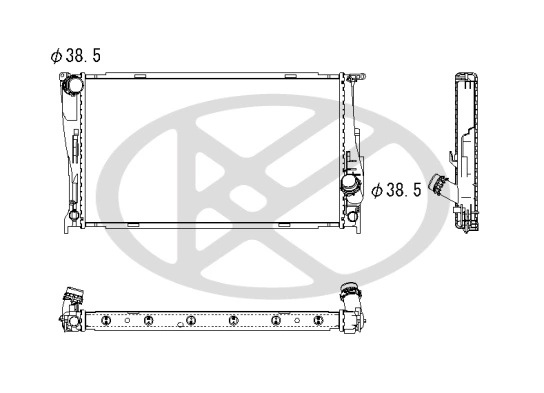 Radiator, engine cooling PL422924