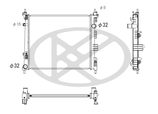 Radiator, engine cooling PL022899