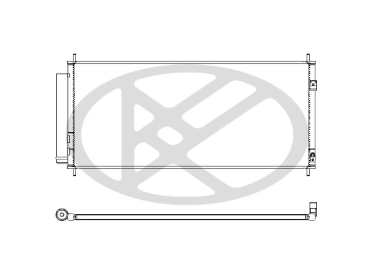 Condenser, air conditioning CD080387M