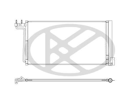 Condenser, air conditioning CD321305