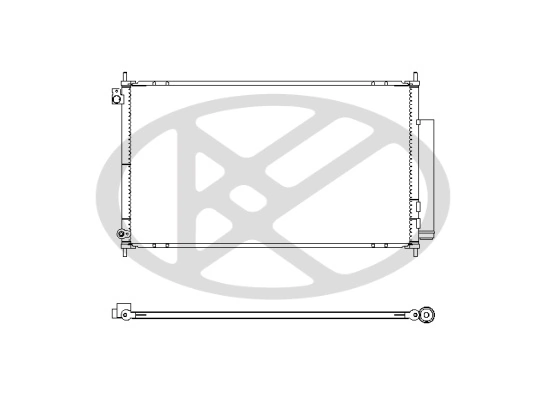 Condenser, air conditioning CD080289M0A