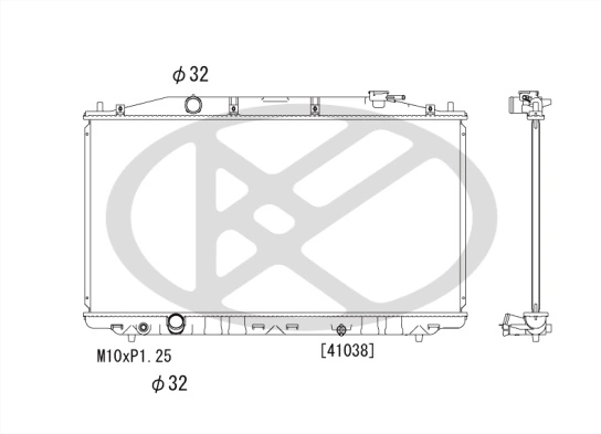 Radiator, engine cooling PL082841