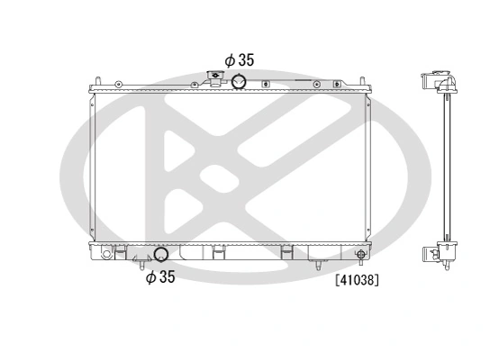 Radiator, engine cooling PL032011