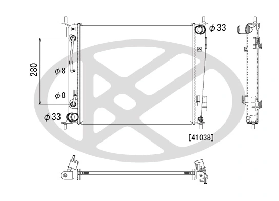 水箱散热器 PL822504