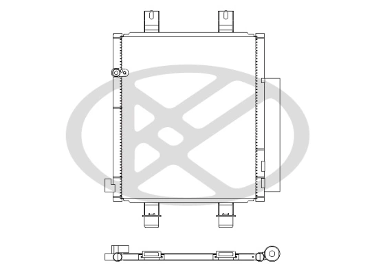 Condenser, air conditioning CD070396M