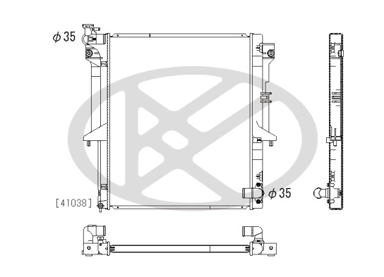 Radiator, engine cooling PL032311