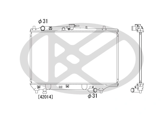 Radiator, engine cooling PL060533