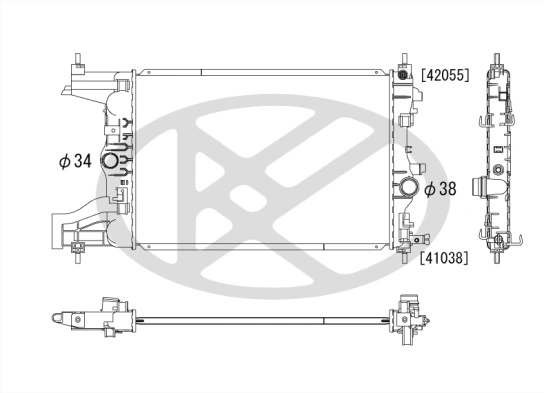 Radiator, engine cooling PL462702