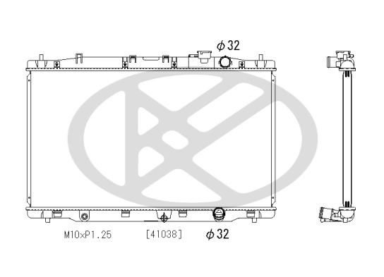Radiator, engine cooling PL083162