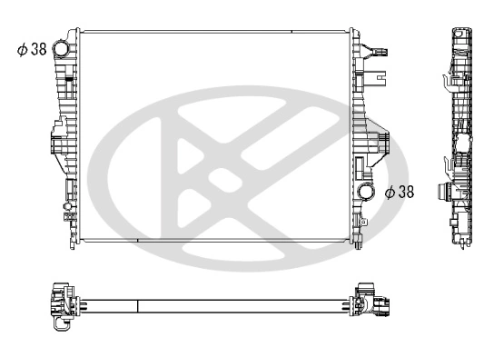Radiator, engine cooling PL453456