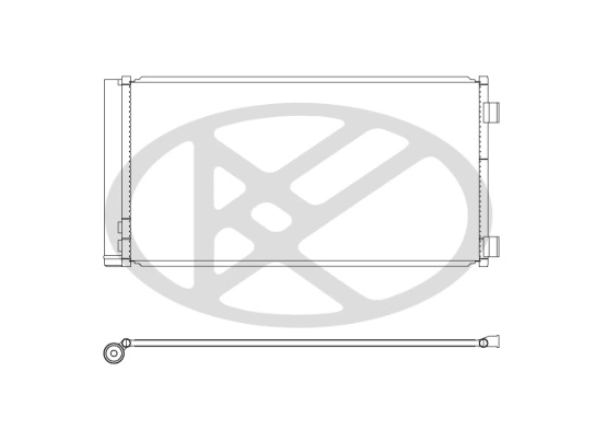 Condenser, air conditioning CD420780
