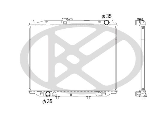 Radiator, engine cooling PL022158