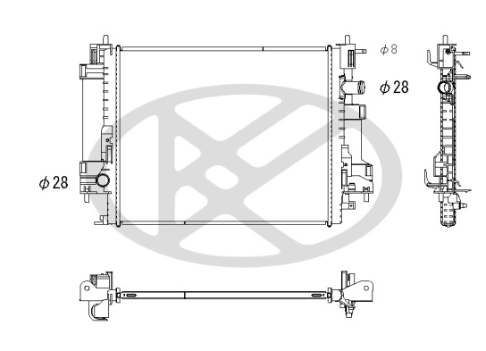 Radiator, engine cooling PL493550