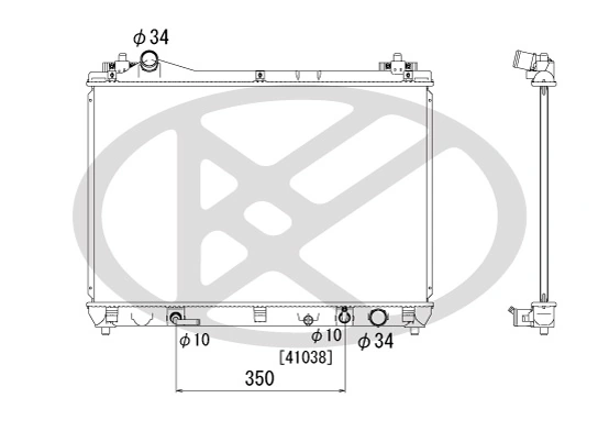 Radiator, engine cooling PL101992