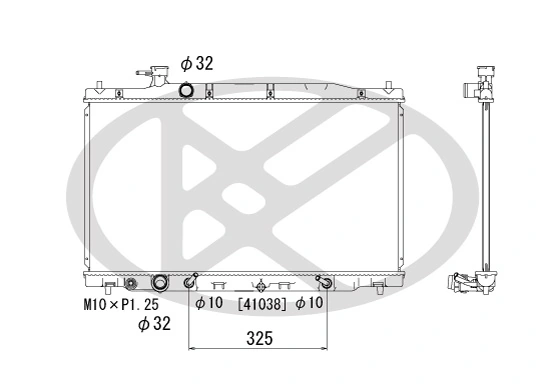 Radiator, engine cooling PL082124