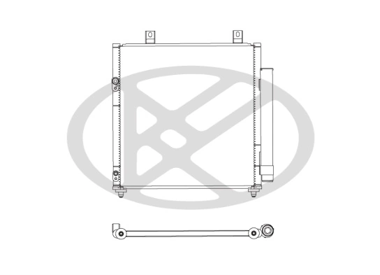 Condenser, air conditioning CD030753M