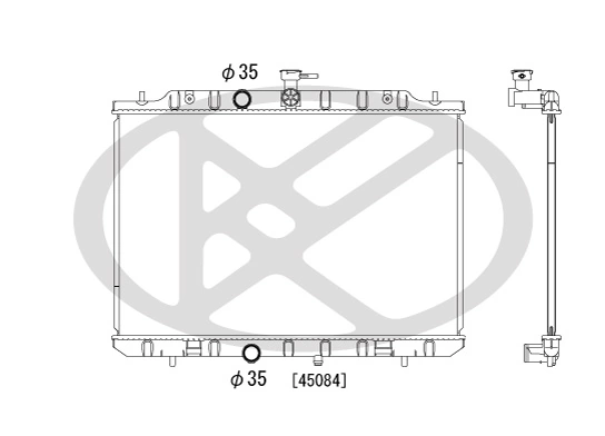 Radiator, engine cooling PL022174R