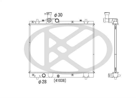 Radiator, engine cooling PL102789