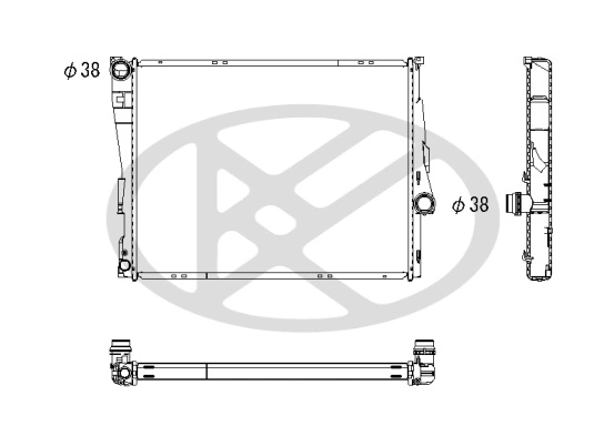 Radiator, engine cooling PL422857R