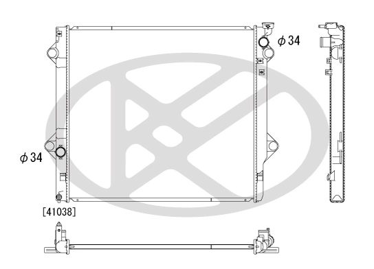 Radiator, engine cooling PL012068R