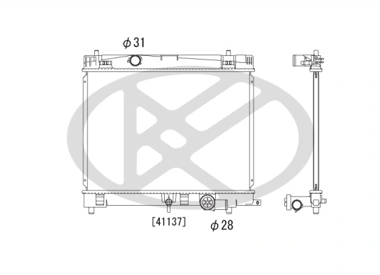 Radiator, engine cooling PL012920