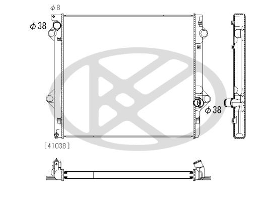 Radiator, engine cooling PL013566